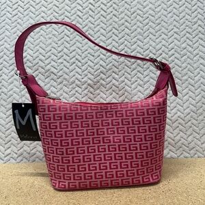 NWT Melrose Signature Logo Satchel Shoulder Bag Pink Purse